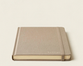 Sand-Grey Linen A5 Hardcover Journal — 192 Pages, 100gsm Dot Grid