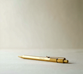 Hex Brass Ballpoint Pen — Solid Machined Barrel