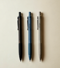 Gel Ink Rollerball Trio, 0.5 mm — Ink Black, Slate Blue, Clay Grey